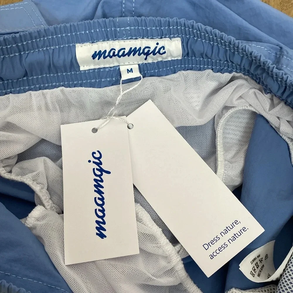 Maamgic 4.5 INCH SOLID NYLON SWIM TRUNKS SLIM FIT size medium